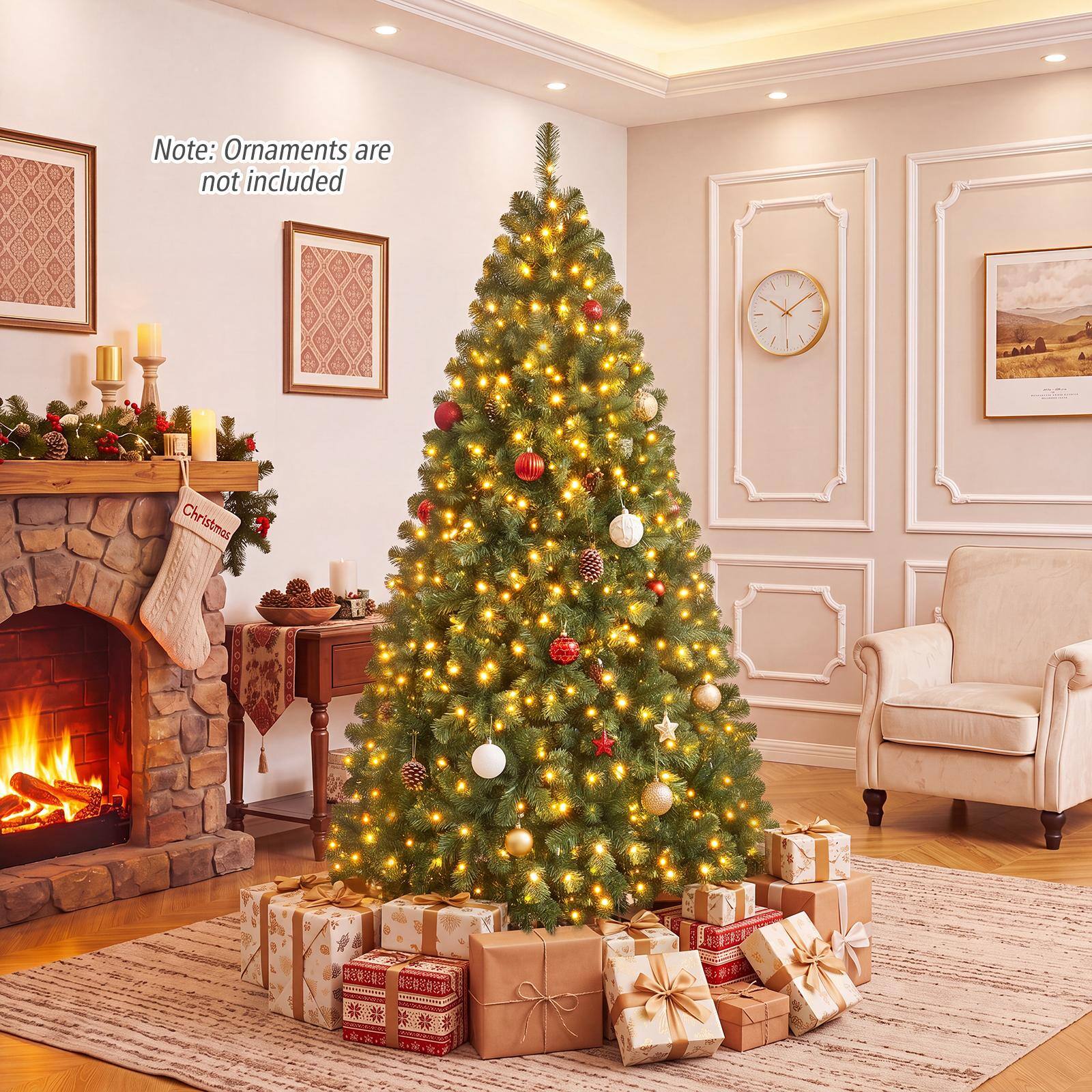 Note: Ornaments are not included