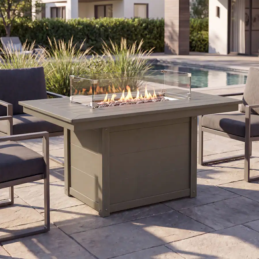 WestinTrends Helios 46" Modern Outdoor 55,000 BTU Patio Gas Propane ...
