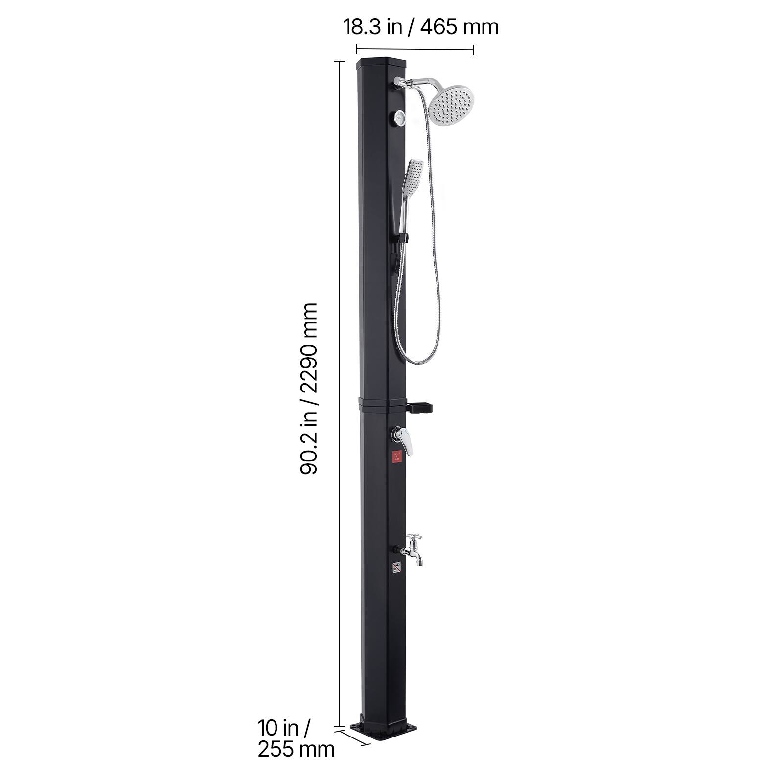 18.3 in / 465 mm  
90.2 in / 2290 mm  
10 in / 255 mm