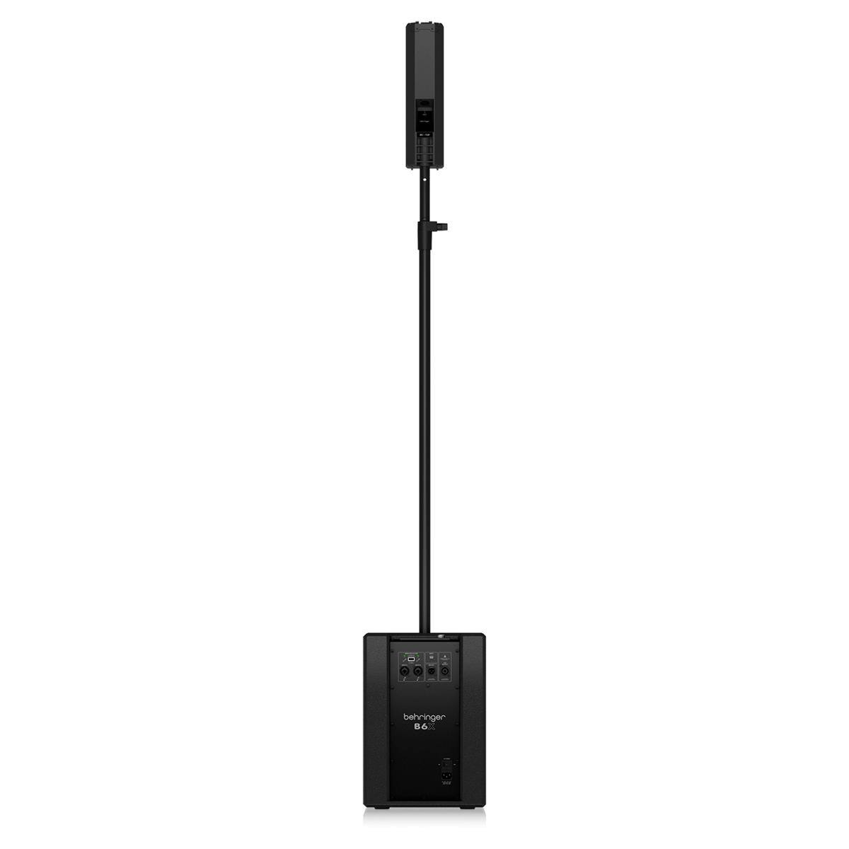 Alt View 3. Behringer - Behringer B6X 800W Powered Column Loudspeaker with Digital Mixer and 10" Subwoofer.