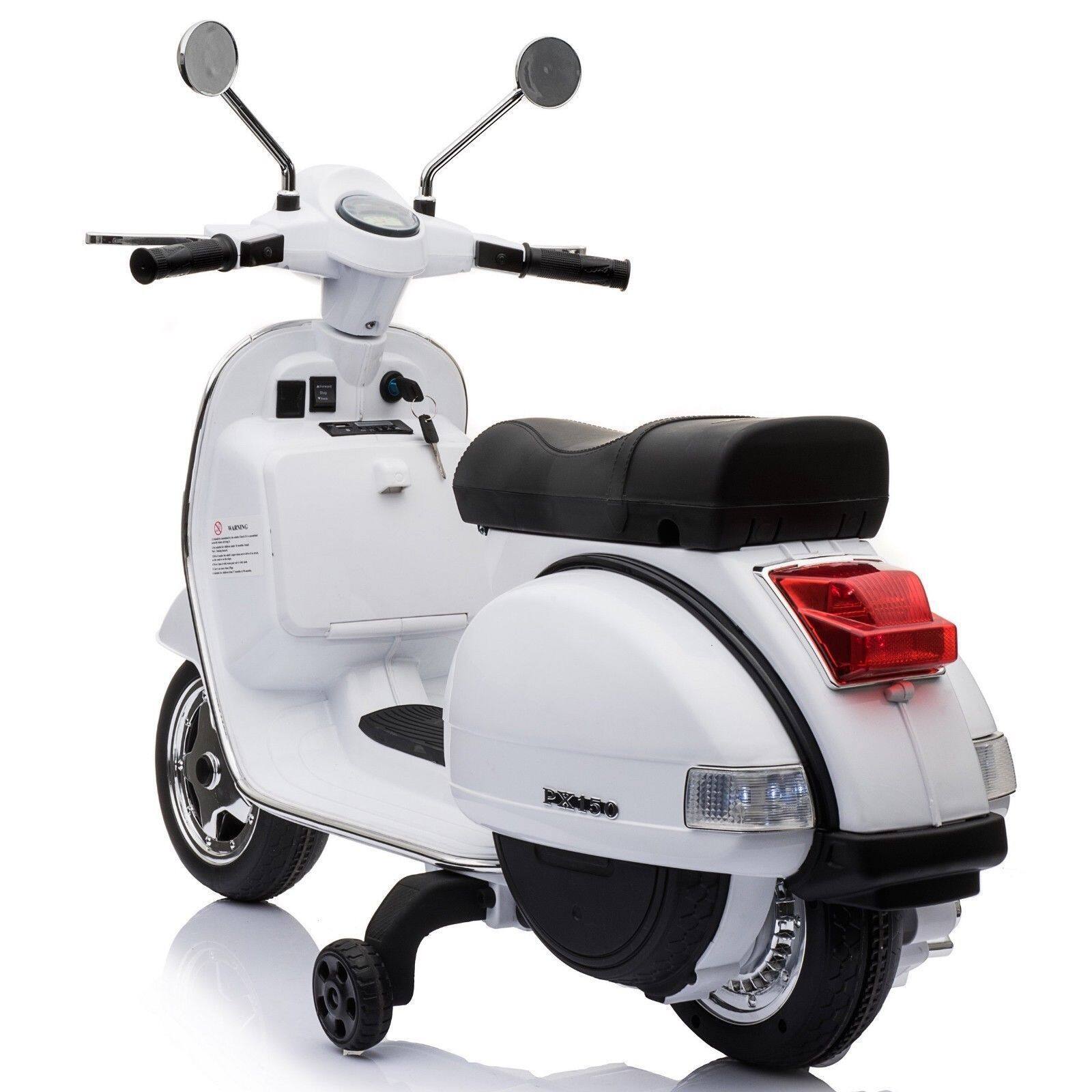 Left. Best Ride On Cars - Vespa scooter 12V - White.