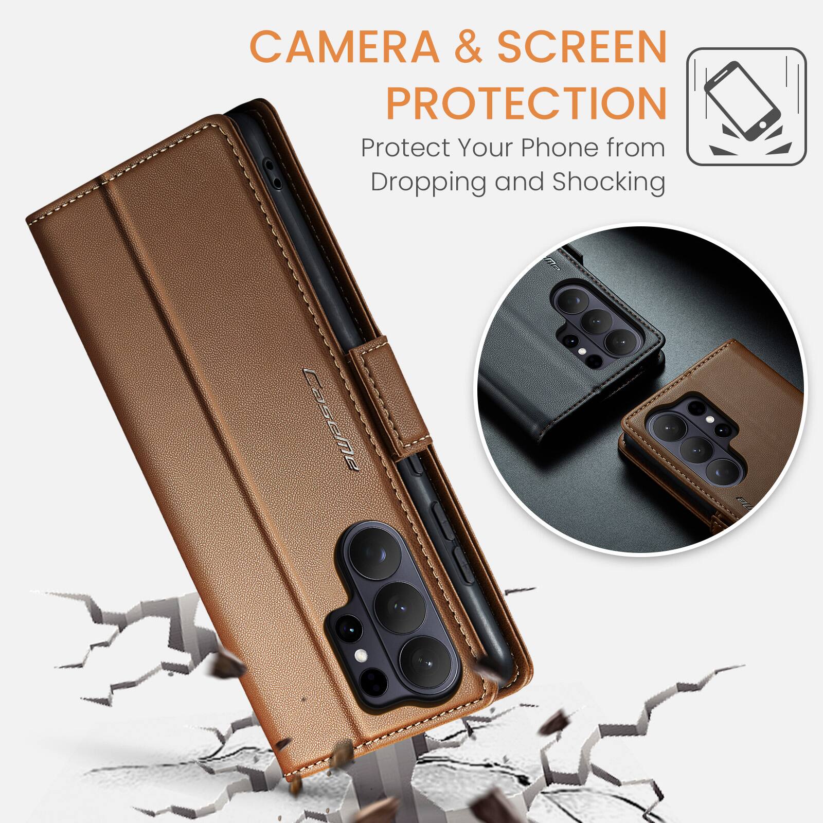 CAMERA & SCREEN PROTECTION  
Protect Your Phone from Dropping and Shocking