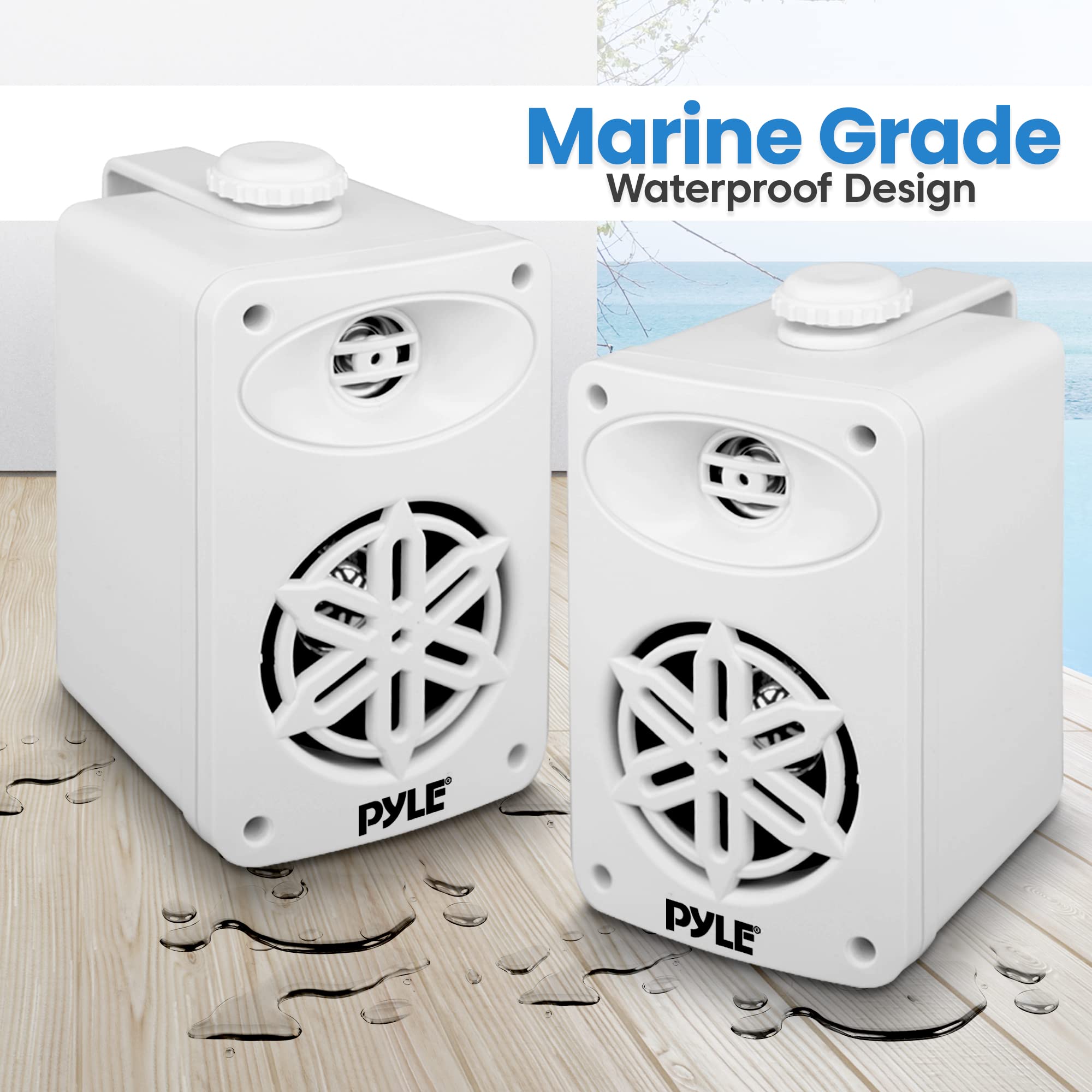 Marine Grade Waterproof Design  
PYLE