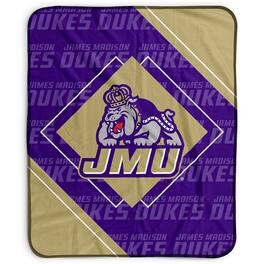 Pegasus - James Madison Dukes 50" x 60" Diamond Logo Fleece Blanket - Multicolor