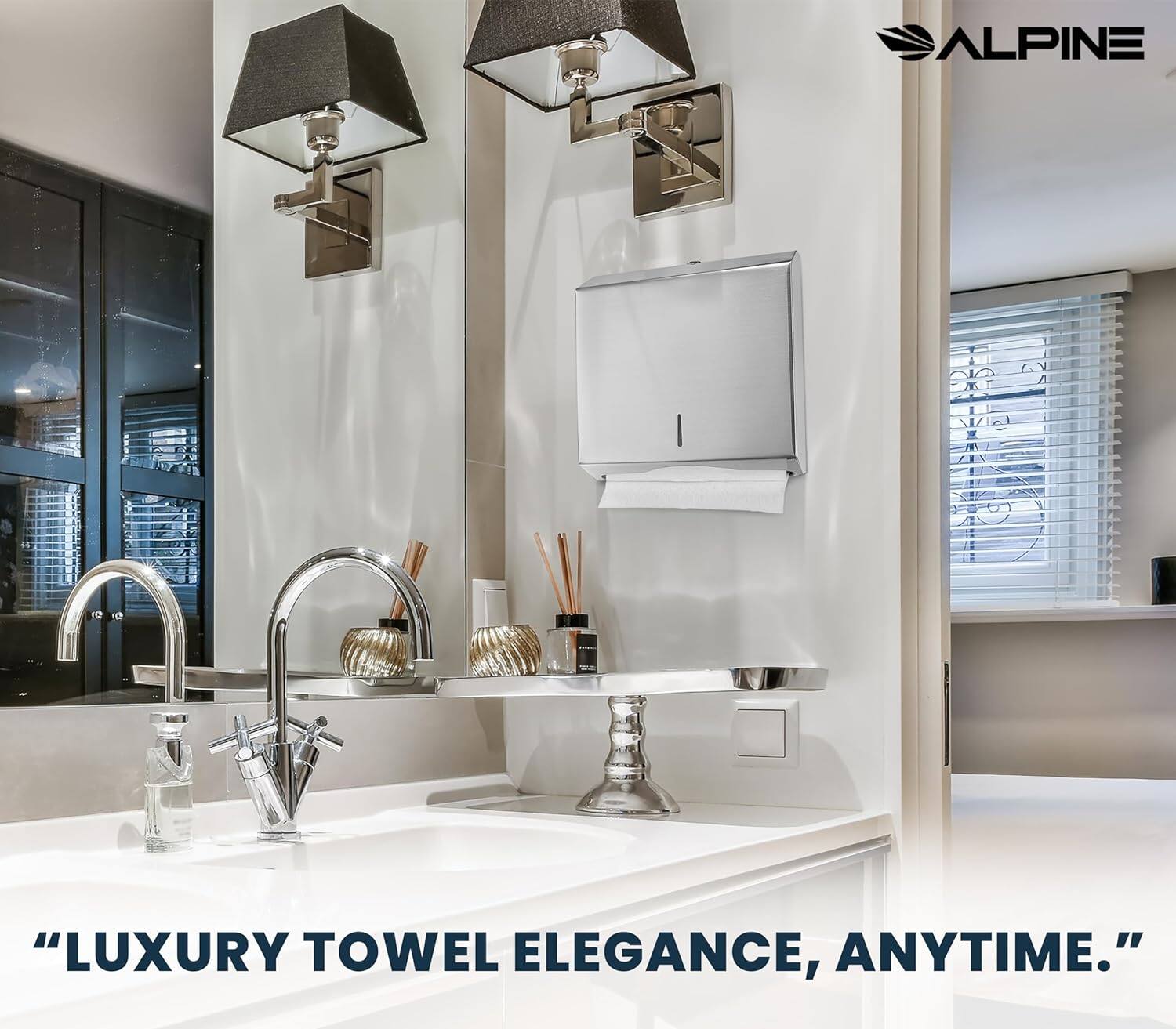 "LUXURY TOWEL ELEGANCE, ANYTIME."