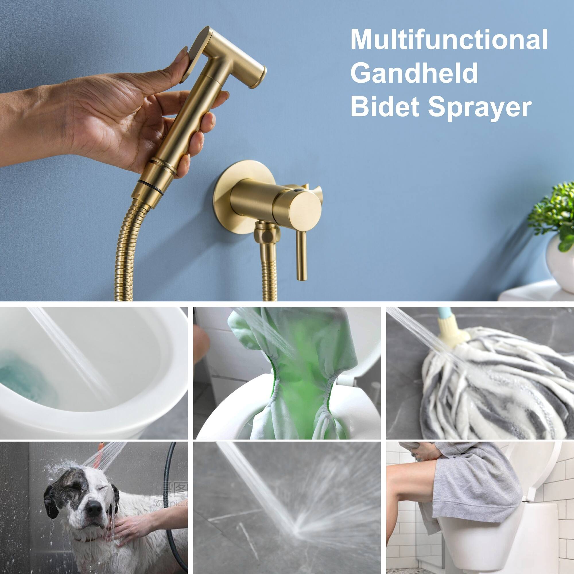 Multifunctional Gandheld Bidet Sprayer