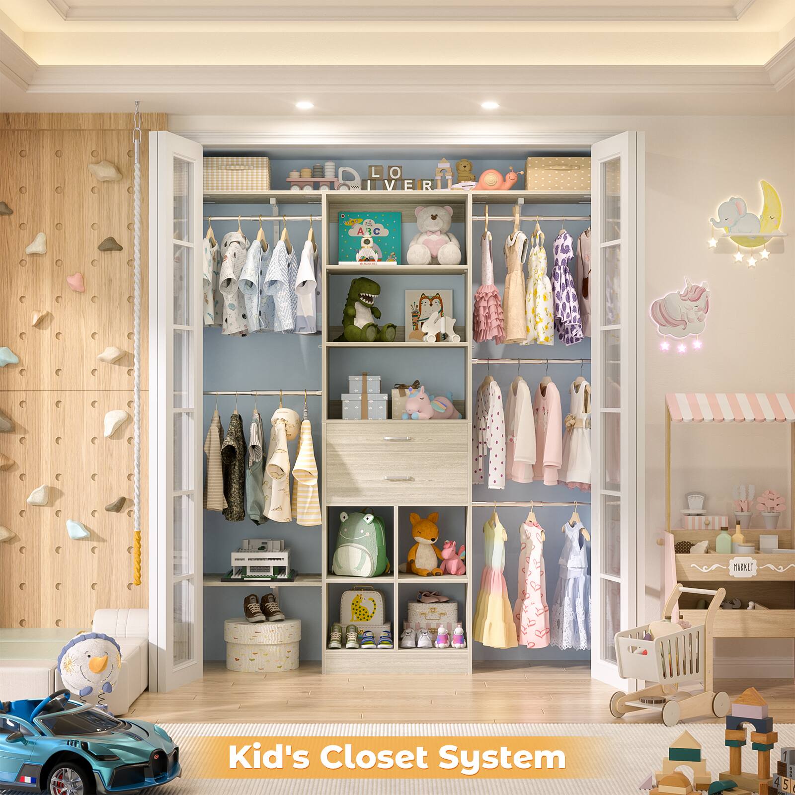 LO LIVER I E A C | I MARET Kid's Closet System - 4 5