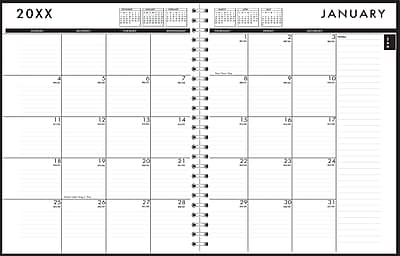 20XX  
JANUARY  

C 1s. Z C 10 T1 12 ET 14 13 Ta T T TO 58 ST 22 35 22 20 2  

20 JO