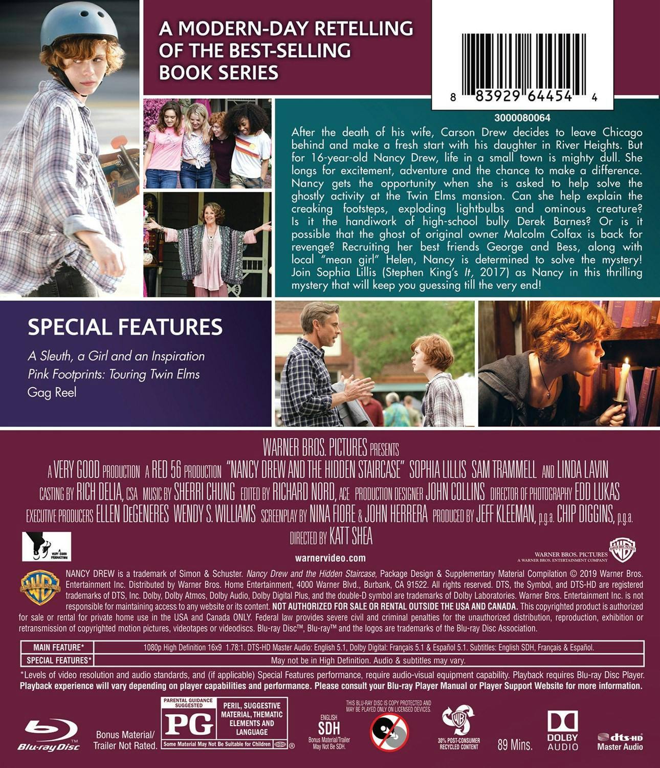 Back. Nancy Drew and The Hidden Staircase [Blu-ray].