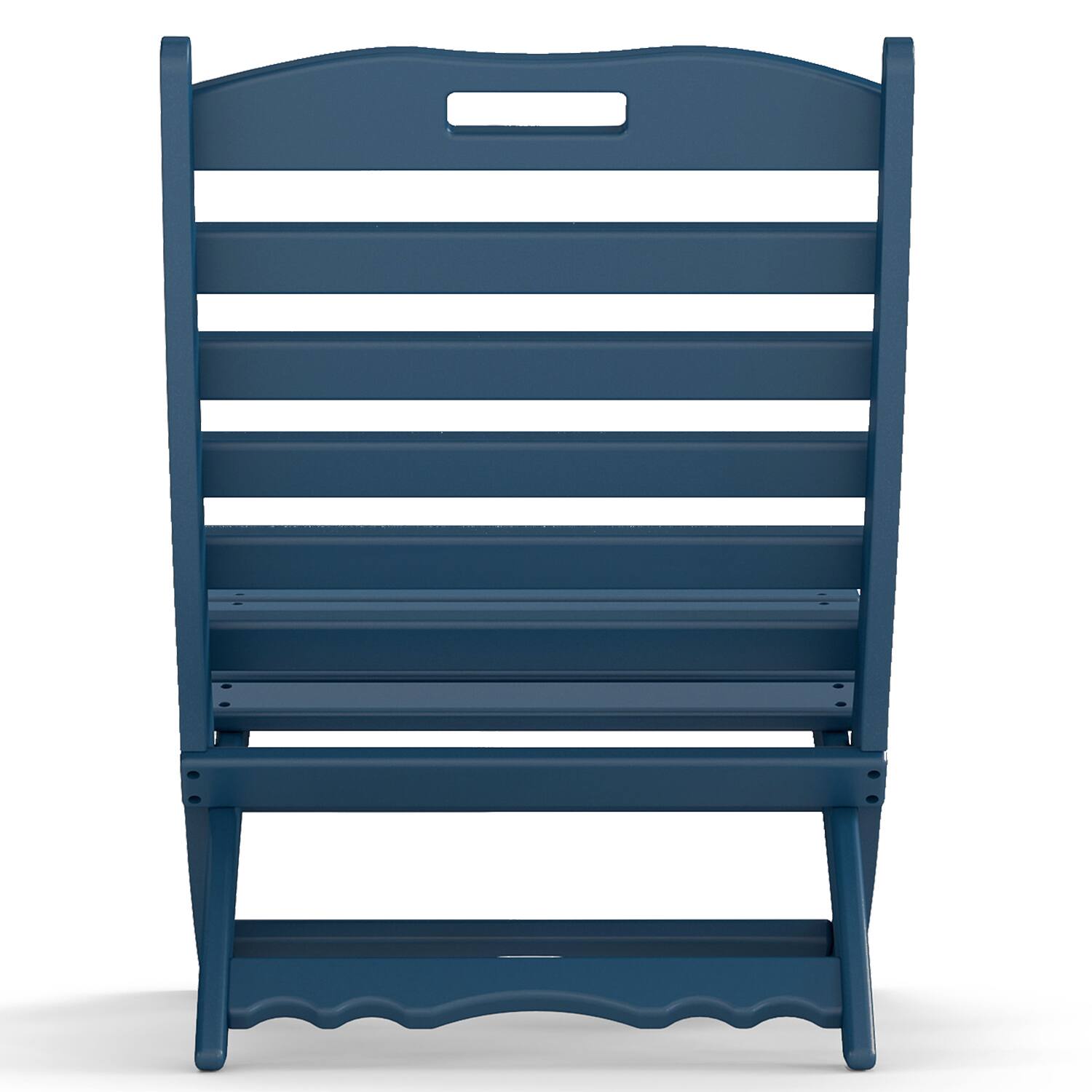 Alt View 1. FODINGHILL - Folding Xavier Wave Chairs , Portable HDPE Adirondack Chairs, All-Weather Outdoor Chairs - Blue.
