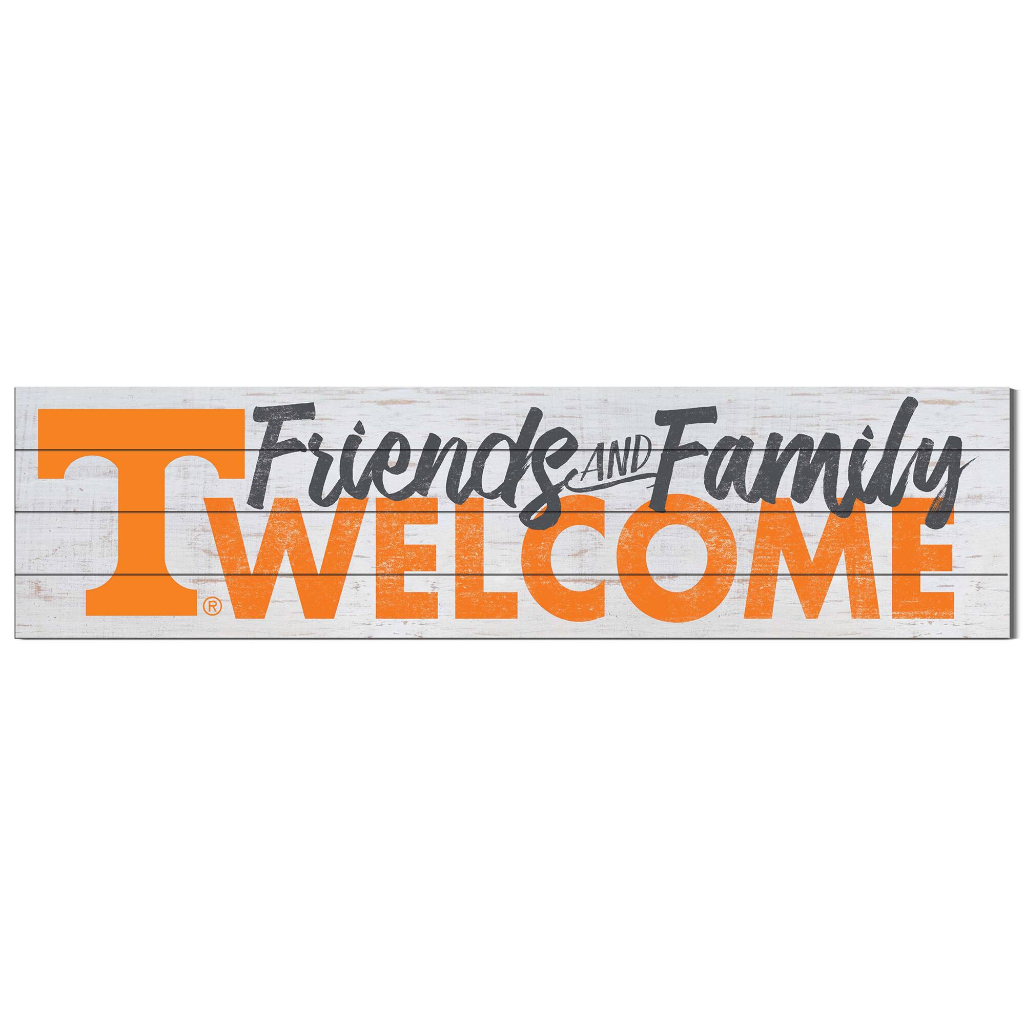 Tennessee Volunteers 10'' x 40'' Friends & Family Welcome Sign