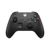 Front. Microsoft - XBOX Wireless Controller for XBOX Series X, XBOX Series S, XBOX One, PCs, and Cloud-Enabled Devices - Carbon Black.