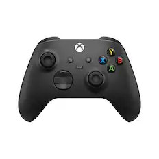 Front. Microsoft - XBOX Wireless Controller for XBOX Series X, XBOX Series S, XBOX One, PCs, and Cloud-Enabled Devices - Carbon Black.