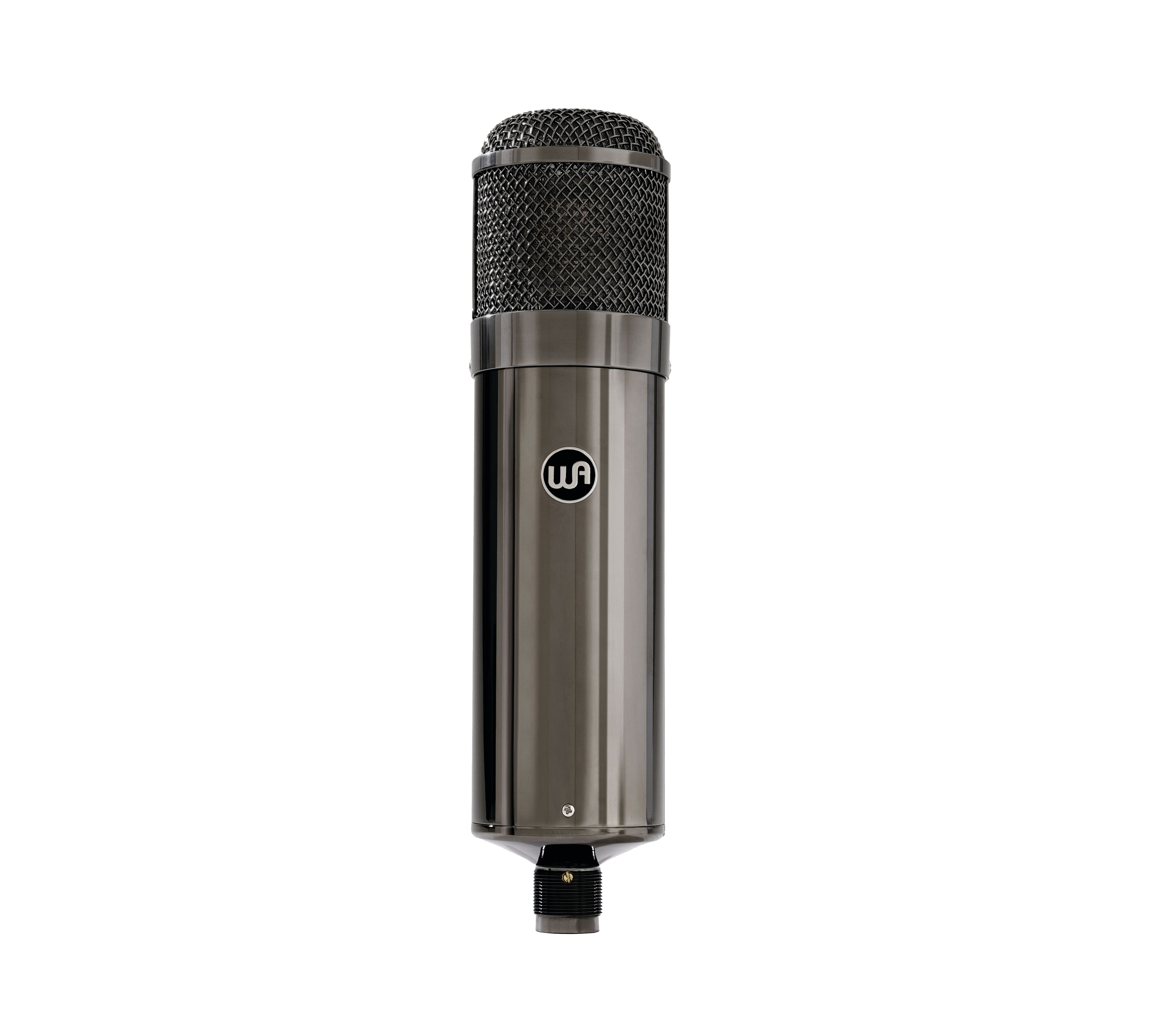 Warm Audio - Large-Diaphragm Tube Condenser Microphone with 9 Polar Patterns, External PSU, Shockmount and Wood Presentation Box - Limited Edition Titanium
