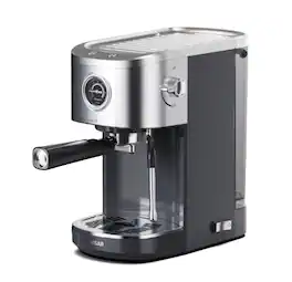 Electactic - Semi Automatic Espresso Coffee Maker, 20 Bar High Pressure, 1.2L Detachable Water Tank, NTC Control, Dual Portafilters - Black