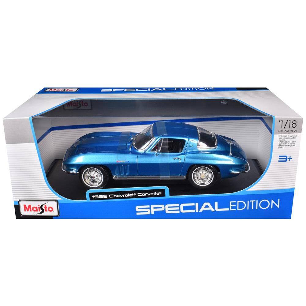 Maisto  
1965 Chevrolet Corvette  
SPECIAL EDITION  
1/18  
DECAST METAL  
3+