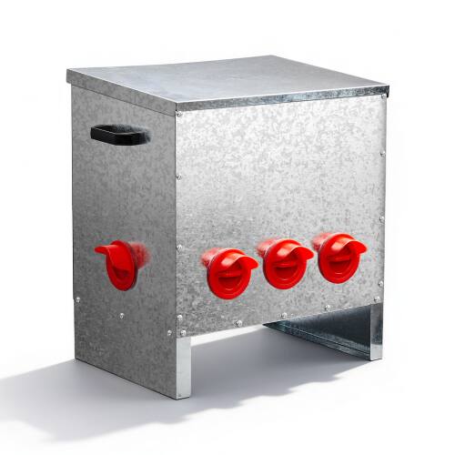 Alt View 8. Winado - Chicken Nesting Box, 5 Hole Metal Egg Laying Box for Garden Chicken Coop Outdoor - Sliver.