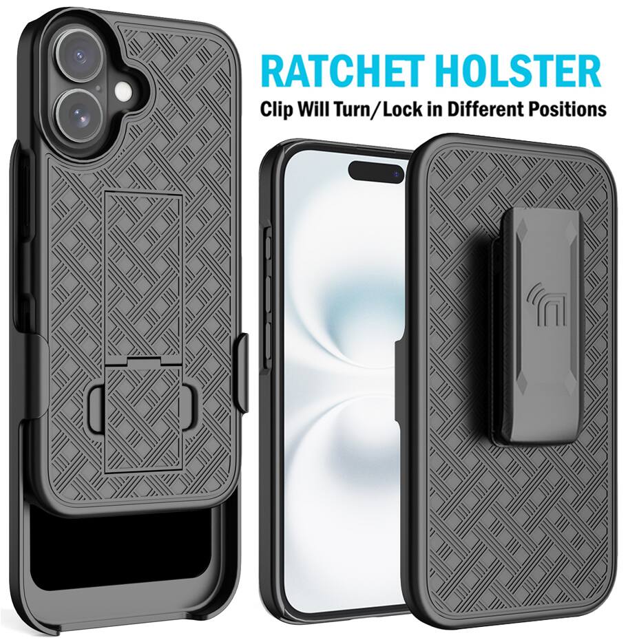 RATCHET HOLSTER  
Clip Will Turn/Lock in Different Positions