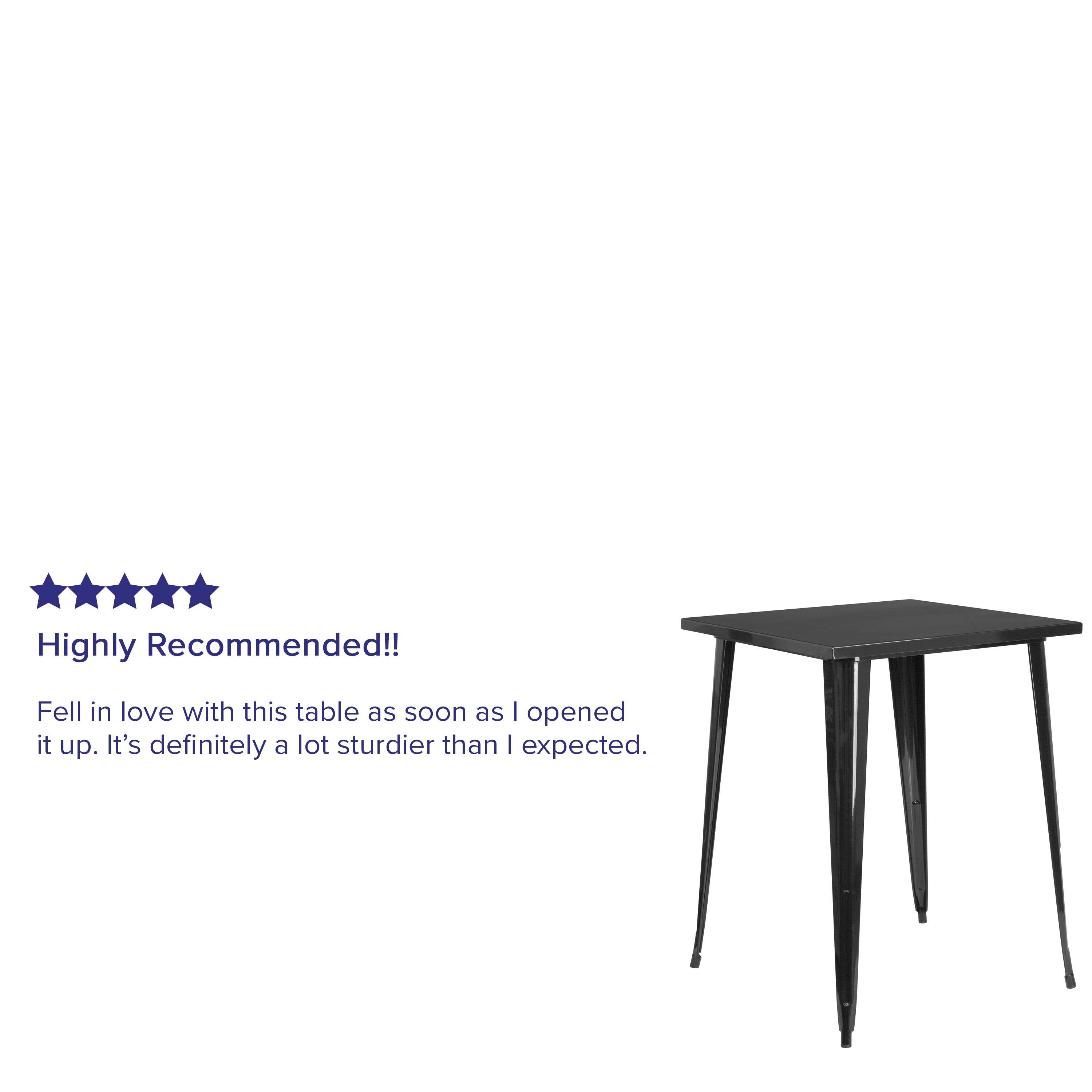 Highly Recommended!!  
Fell in love with this table as soon as I opened it up. It's definitely a lot sturdier than I expected.