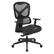 Angle. OSP Home Furnishings - High Back Mesh Back Manager’s Chair with Self-Adjusting Lumbar Support and Adjustable Arms - Black.