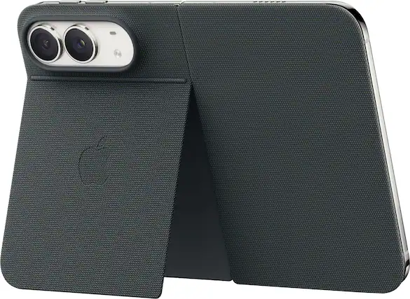 Front. Apple - iPhone Duo Folio with Kickstand (2026) - Navy Blue.
