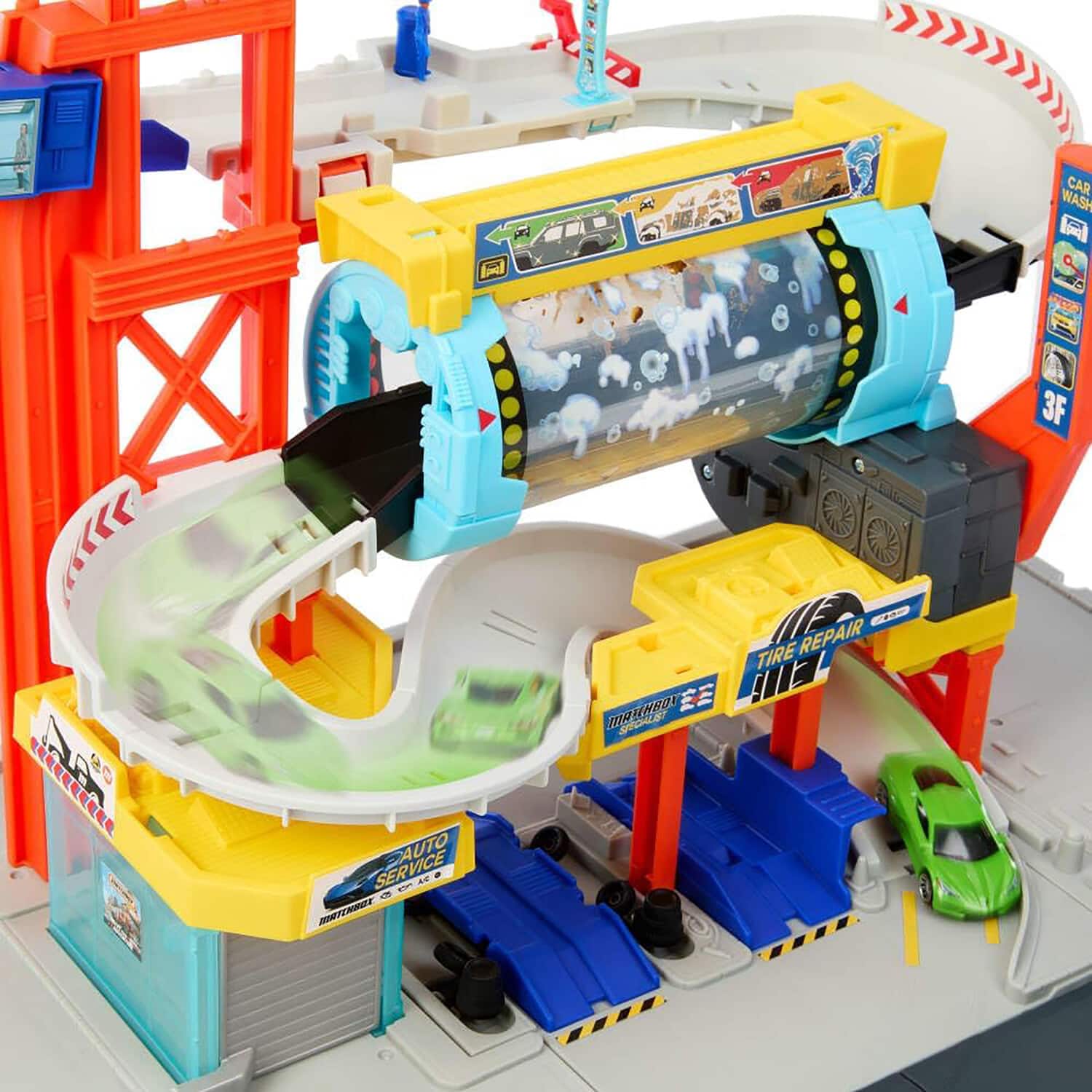 Mattel Matchbox Spin Cyclone Car Wash COLLECTIBLES Multicolor