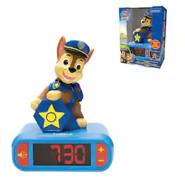 Lexibook - Chase Night light Alarm Clock with sounds - Blue