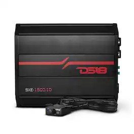 DS18 Audio - SXE 1-Channel Class D Car Amplifier, 500W RMS at 1 Ohm - Black