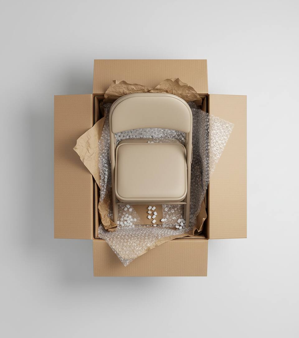 Alt View 1. AOITUN - Folding Chair 2 Pack Leather Padded for Daily Use - Comfortable and Portable Seating for Home or Office - Khaki.