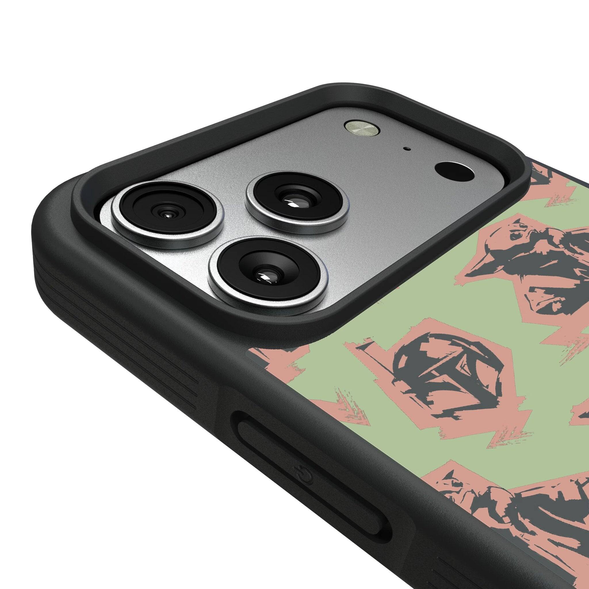 Left. Keyscaper - Star Wars: The Mandalorian Pattern Bump Phone Case - Apple iPhone Air - Grogu.