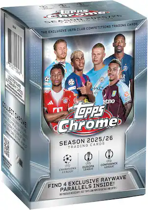 3A e 8 1 EGE CHAEeRs chrome SORPS 2025/28 CARUS SE TRADING TRADING CARDS UEFA CLUB COMPETITIONS THE EXCLUSIVE 8 87521 15846 L00K AUTOGRAPHY FOR RARE CAROS! COLLECT FIND RARE PARALLELS COLORED CHROME! THE IMOLUDOMG FOR ONLY ALL CHROME THE BASE ONE IN ONE OF CARDS DF THE ONE PREERNSD WORLD! R AYS 1 1 HAD AYS NATIC etano TePps Chrome SEASON 2025/26 TRADING CARDS a C9A SERA JEPA CONFERENCE SEF EUROPA LEAGUE CHAMPIONS LEAGUE LEAGUE EXCLUSIVE RAYWAVE FIND 4 INSIDE! PARALLELS VISIT TOPPS.COM/NPN TOPPS. /NPN FOR DETAILS AND ENTRY) ONO PURCHASE NECESSARY.