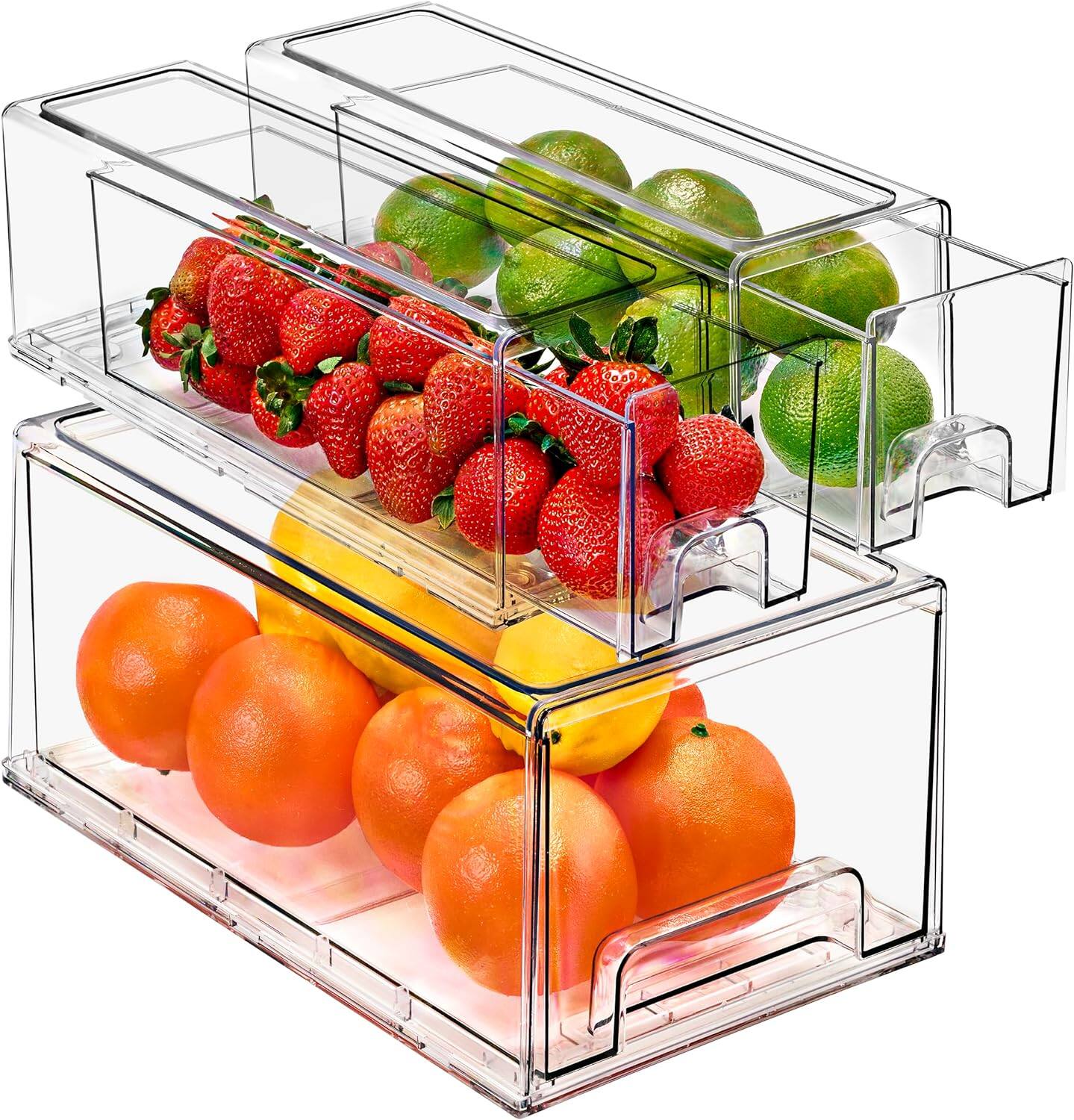 Front. Sorbus - Sorbus Fridge Drawers - Refrigerator Accessories and Organizer for Fruit, Snacks, Bottles, Cans.