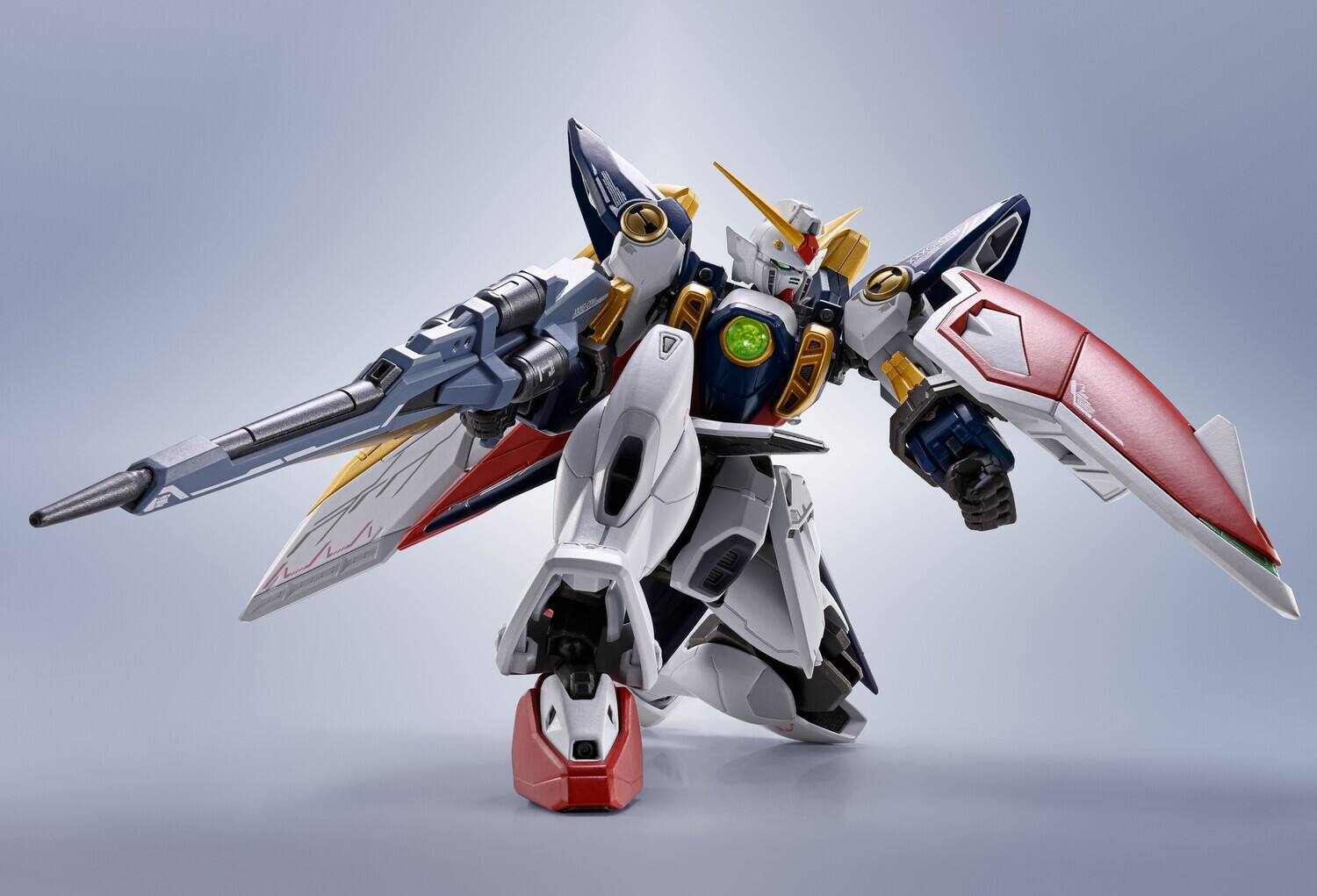 Alt View 4. PopMarket - Tamashii Nations - Mobile Suit Gundam Wing - Metal Robot Spirits - SIDE MS Wing Gundam Action Figure - COLLECTIBLES - Multicolor.