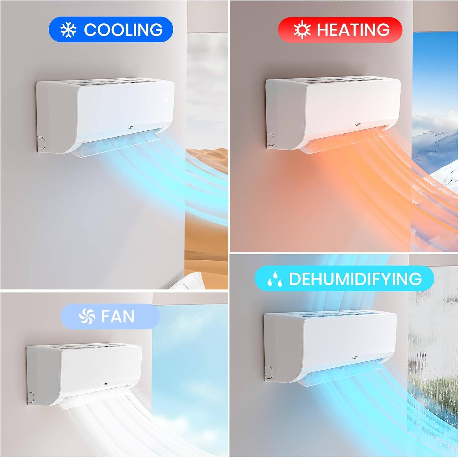 COOLING  
HEATING  
DEHUMIDIFYING  
FAN
