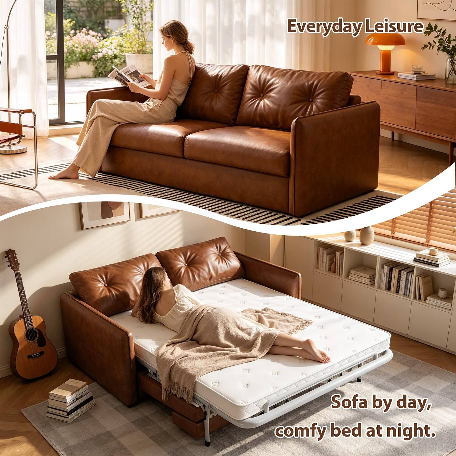 Everyday Leisure

Sofa by day, comfy bed at night.