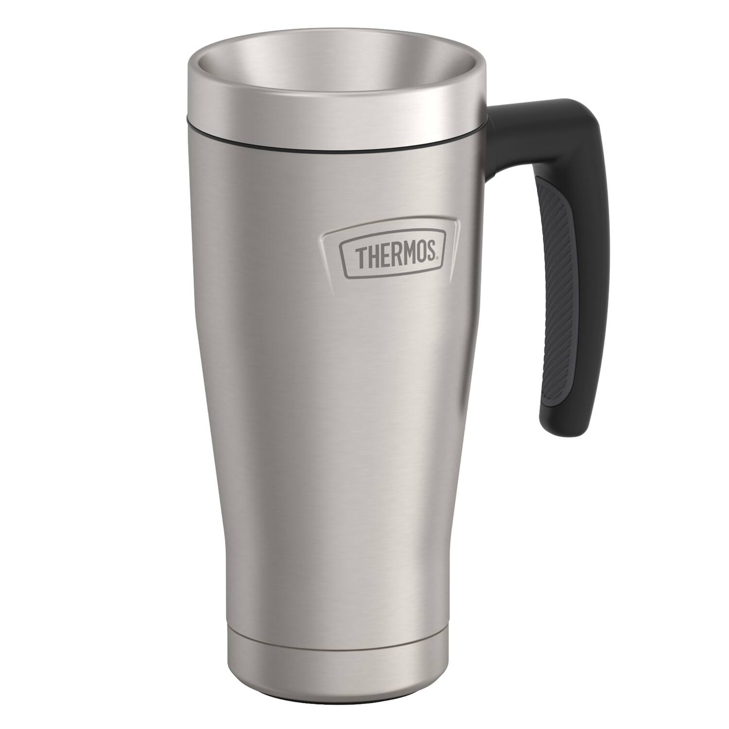 Alt View 3. Thermos - Thermos 16 oz. Icon Stainless Steel Travel Mug - Matte Stainless Steel - Matte Stainless Steel.