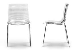 Baxton Studio - Marisse Plastic Modern Dining Chair - Clear
