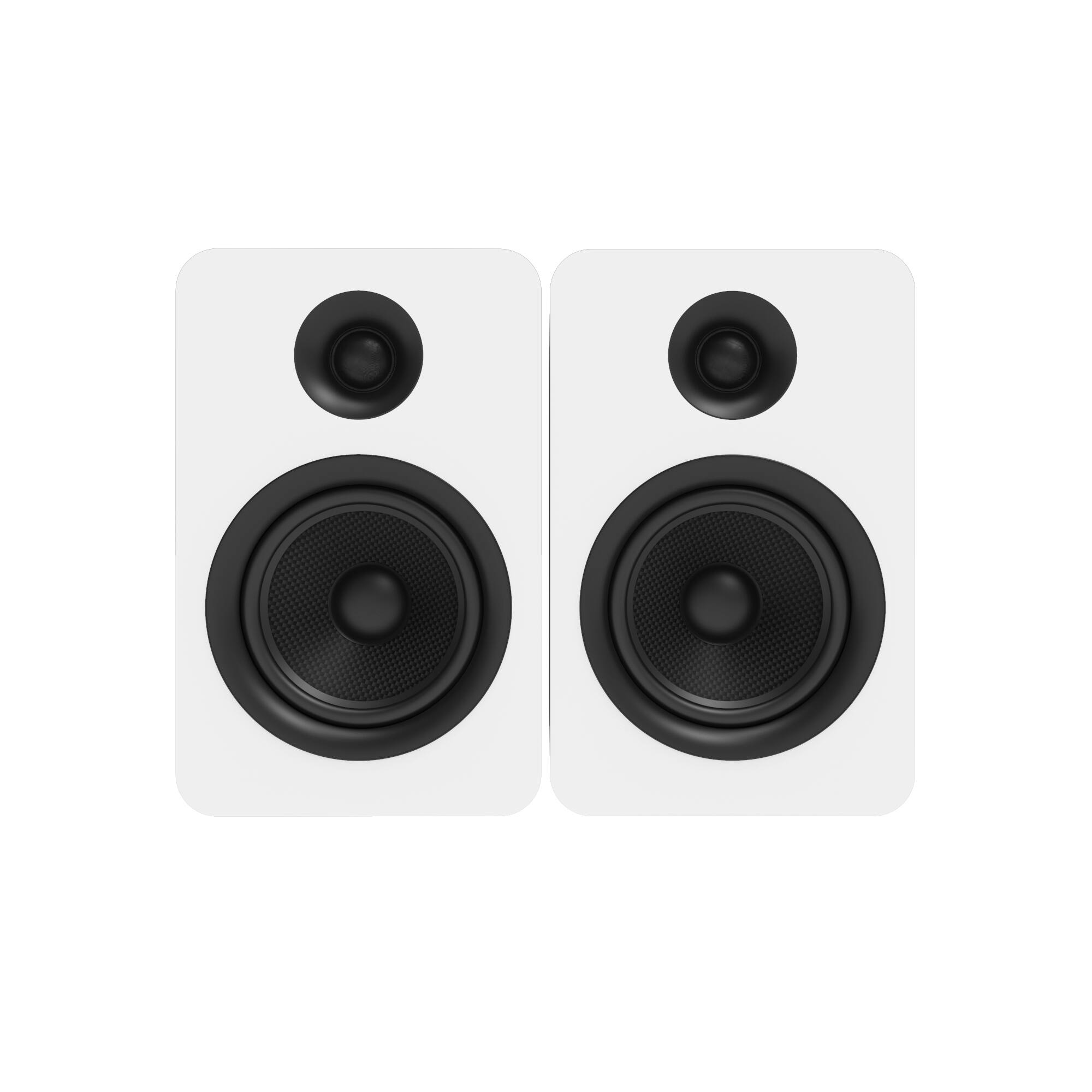 Left. Kanto - Kanto YUP6 Passive Bookshelf Speakers - Pair - White.