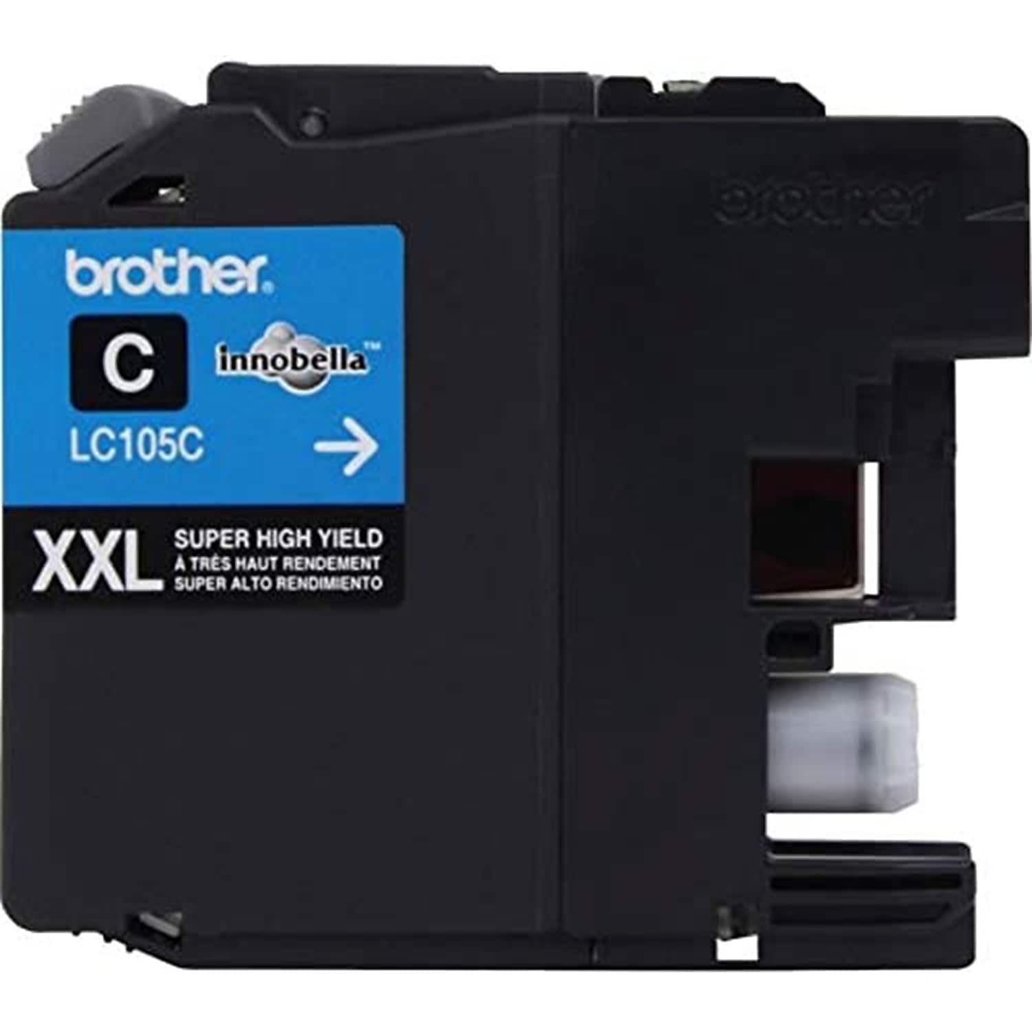 brother  
innobella™  
LC105C  
C  
XXL  
SUPER HIGH YIELD  
A TRÈS HAUT RENDEMENT  
SUPER ALTO RENDIMIENTO