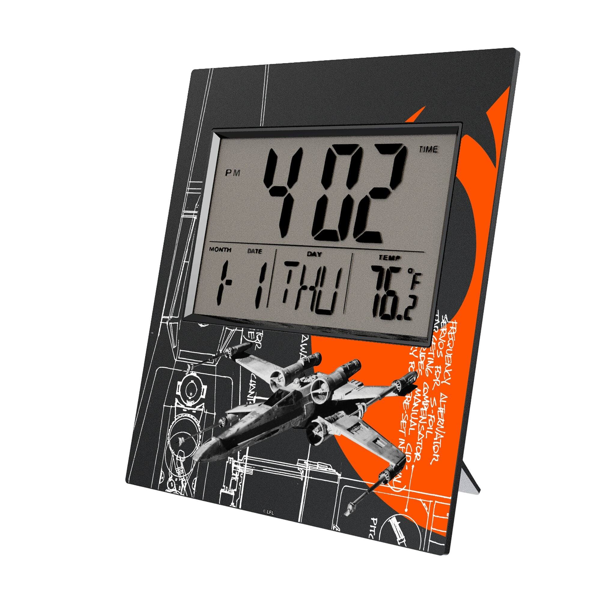 Keyscaper - Star Wars: A New Hope FactionTech Wall Clock - X-Wing
