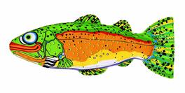 Fat Cat - Canvas Trout Dog Toy Large 1 pk - Multicolored