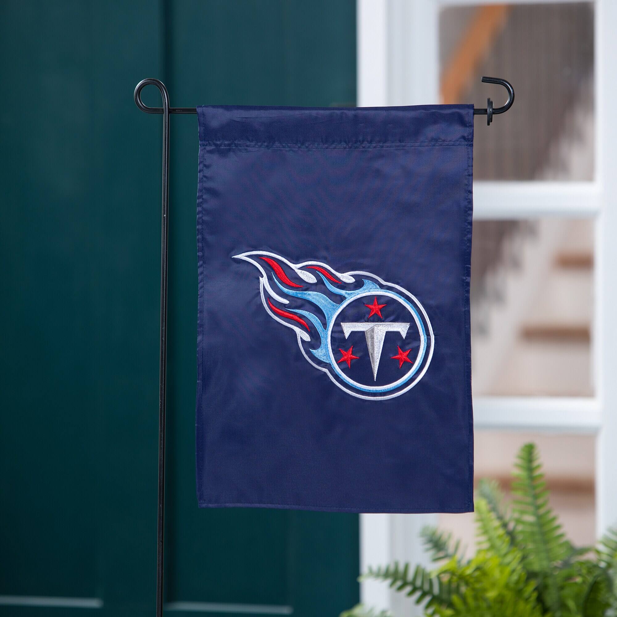 Alt View 1. Evergreen Enterprises - Tennessee Titans 12.5" x 18" Double-Sided Garden Flag - Multicolor.
