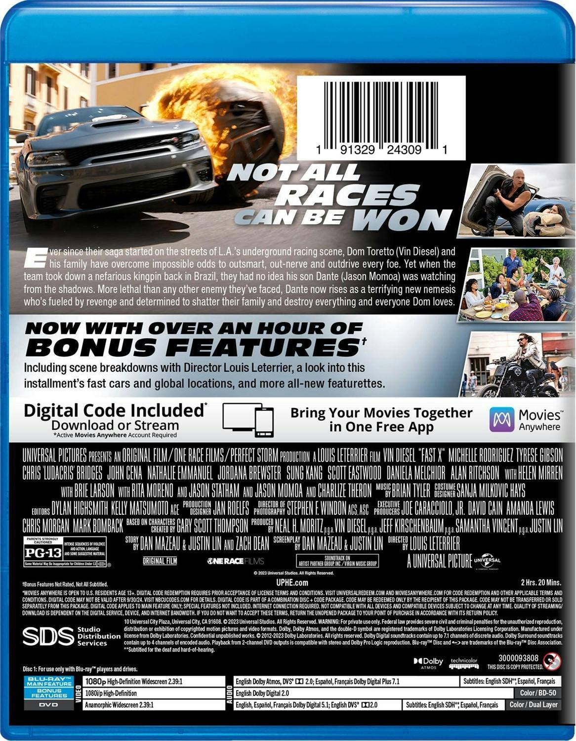 Back. Fast X (with DVD) [Blu-ray].