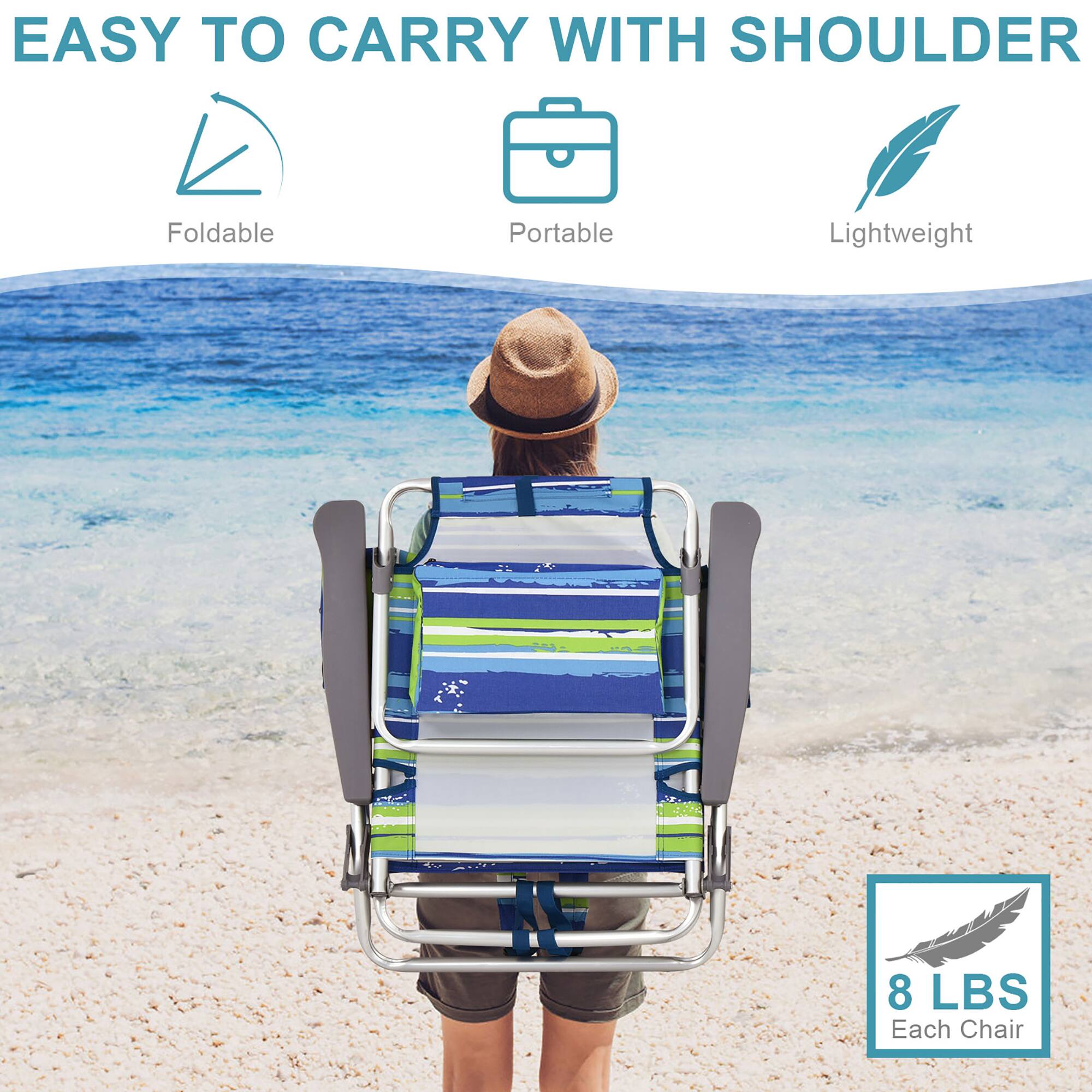 EASY TO CARRY WITH SHOULDER
Foldable
Portable
Lightweight
8 LBS Each Chair