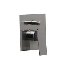 Alfi - Shower Valve Mixer with Square Lever Handle and Diverter - Brushed Nickel