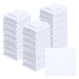 Unique Bargains - Eyeglass Microfiber Cleaning Cloth 5.5"x5.5", 100pcs Soft Wipe for Lens, Eyeglasses, Screens - White