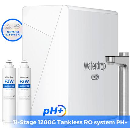 C - SUALEY
NSF/ANSI 42&58&372
Waterdrop F2W Pre-sediment and Carbon Block Filter
Waterdrop F2W Pre-sediment and Carbon Block Filter
Waterdrop 1200G Tankless RO PH+
11-Stage system