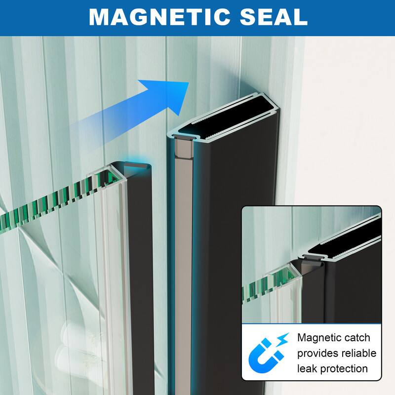 MAGNETIC SEAL  
Magnetic catch provides reliable leak protection