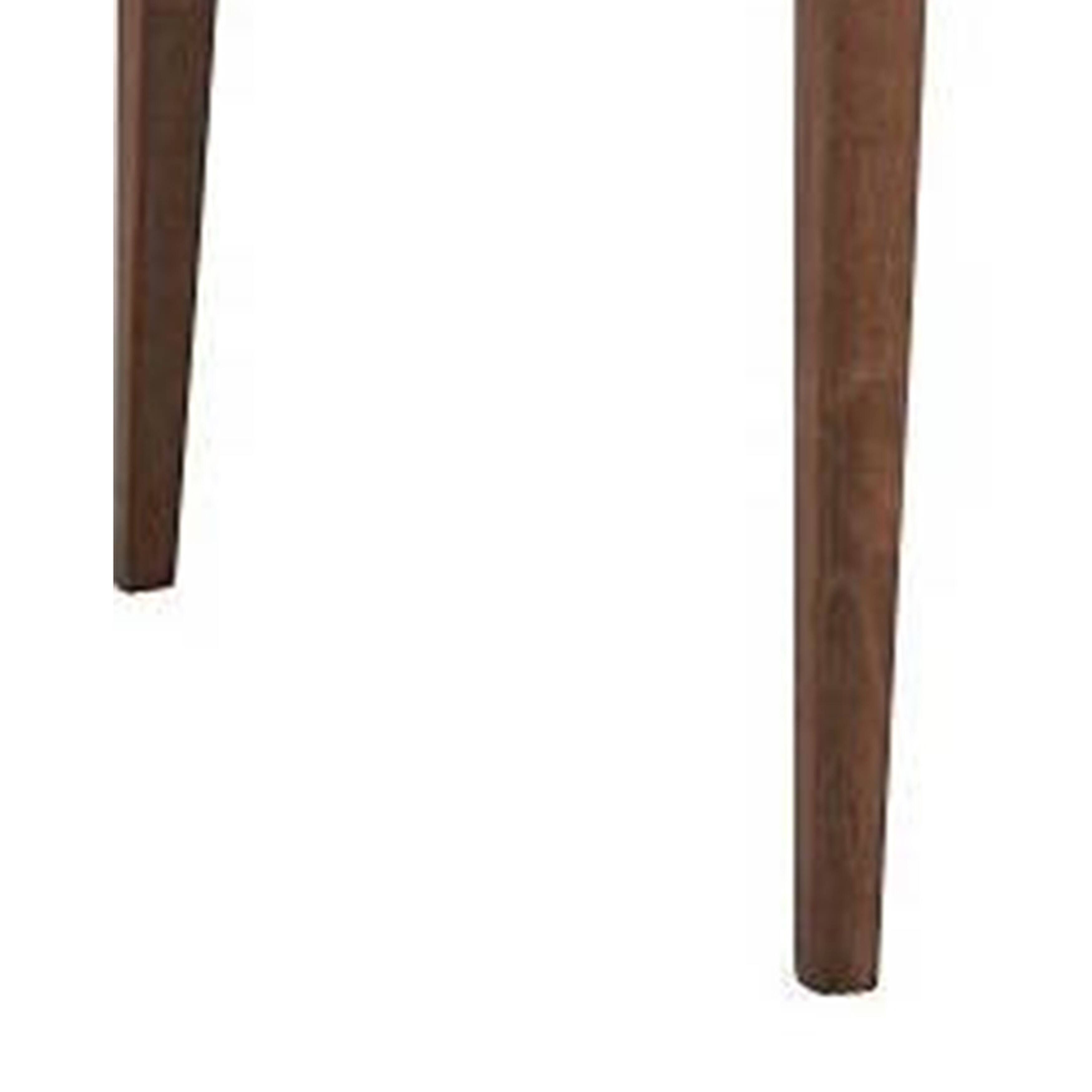 Alt View 3. Manhattan Lane - Evis 63 Inch Dining Table, Marble Grain Faux Stone Top, Walnut Brown Wood - Brown.
