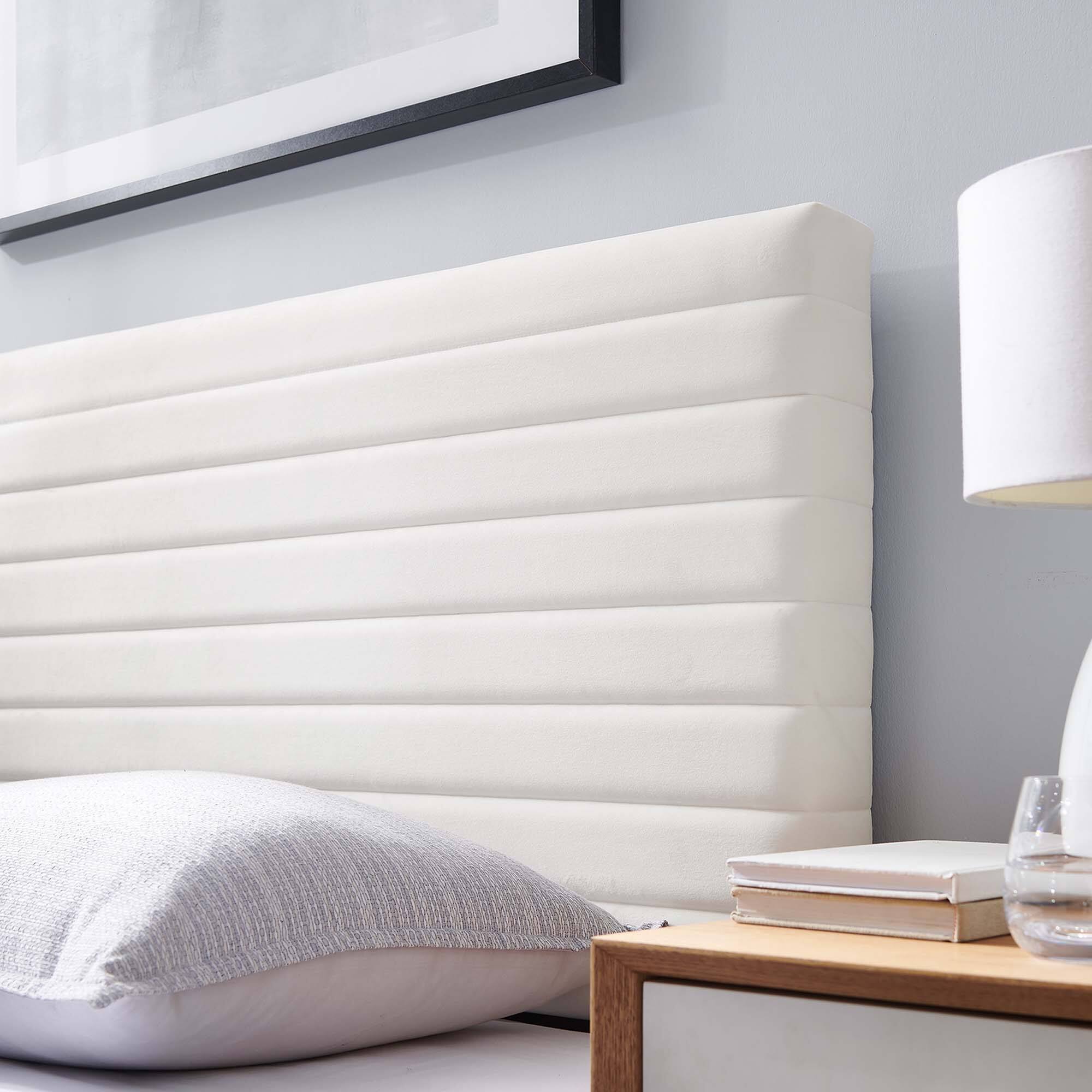 Alt View 3. Modway - Tranquil Channel Tufted King/California King Headboard  by Modway - White.